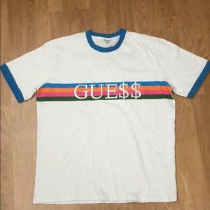 GUESS X ASAP ROCKY BLUE RINGER SHIRT LIMITED ED.!!